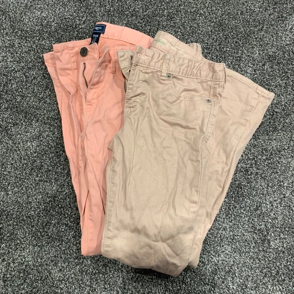 GAP kids, 2 pairs of colored skinny jeans